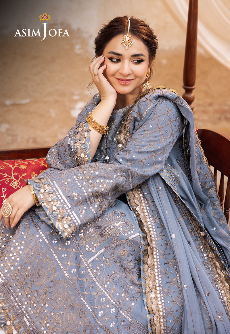 Asim Jofa | Chikankari Eid 24 | AJCE-12 by Asim Jofa - Designer Dress - Type: Ladies Clothes - Available at Libayah - 100% Original