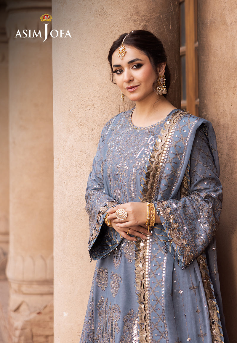 Asim Jofa | Chikankari Eid 24 | AJCE-12 by Asim Jofa - Designer Dress - Type: Ladies Clothes - Available at Libayah - 100% Original