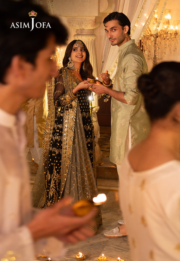 Asim Jofa | Shehnai Festive Collection | AJSH-08 by Asim Jofa - Designer Dress - Type: Ladies Clothes - Available at Libayah - 100% Original