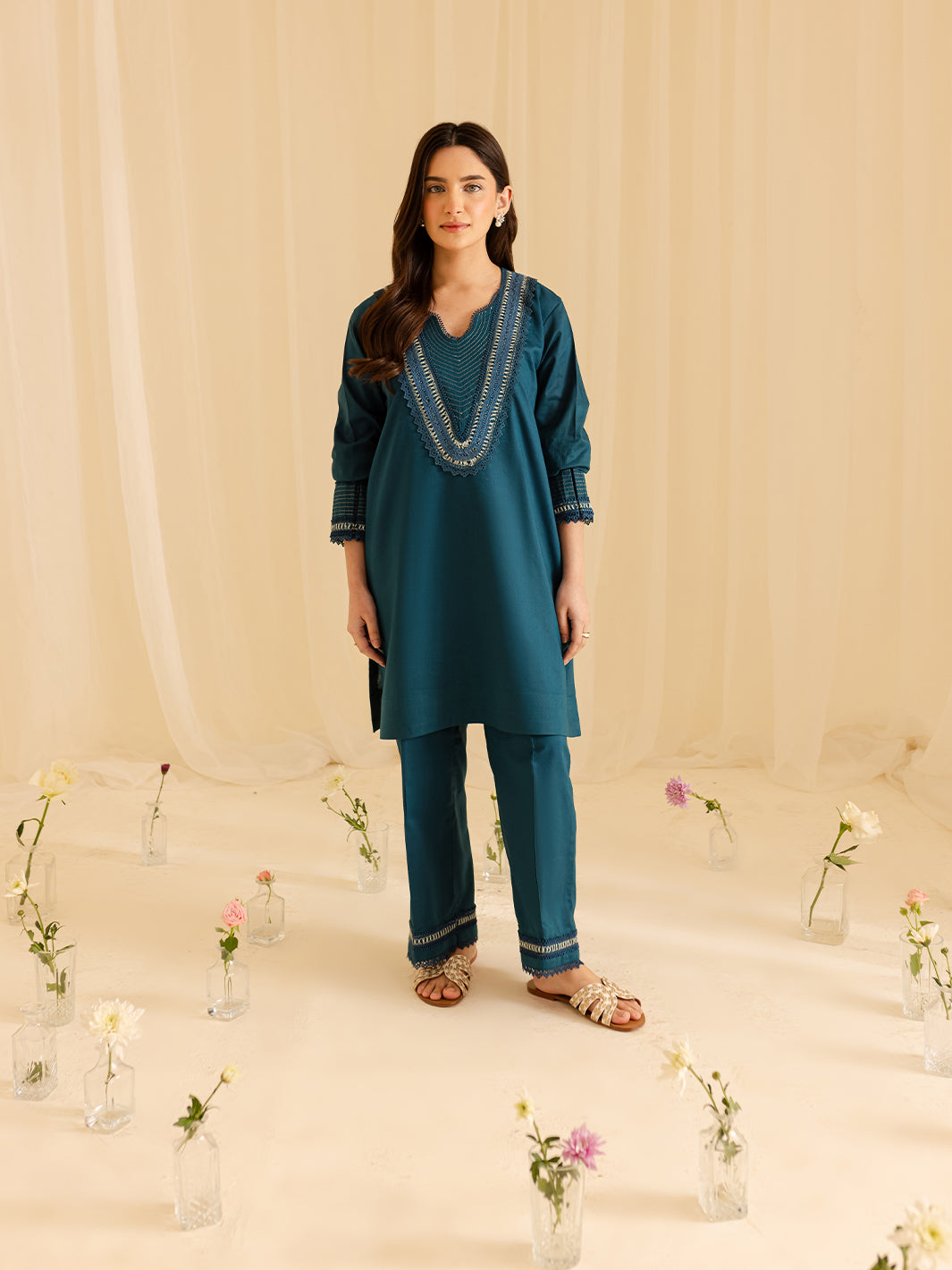 Mahnur | Petal Whispers Lawn Pret | Asteria by Mahnur - Designer Dress - Type: Ladies Clothes - Available at Libayah - 100% Original