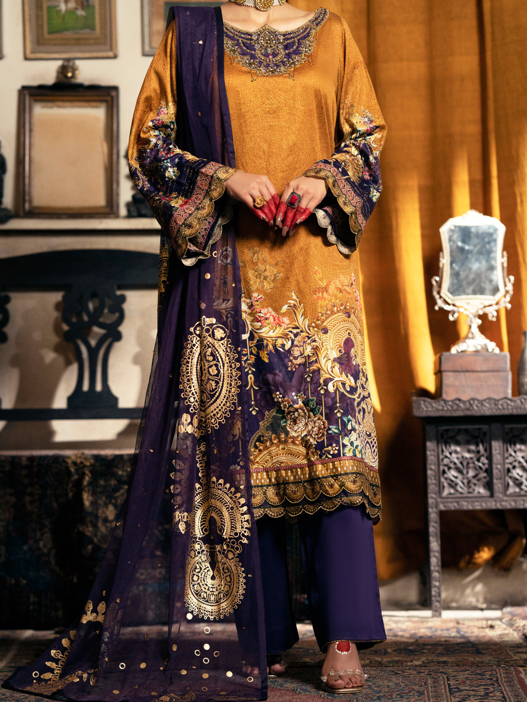 Almirah | Luxury Edit | AWP-3PS-564 by Almirah - Designer Dress - Type: Luxury - Available at Libayah - 100% Original