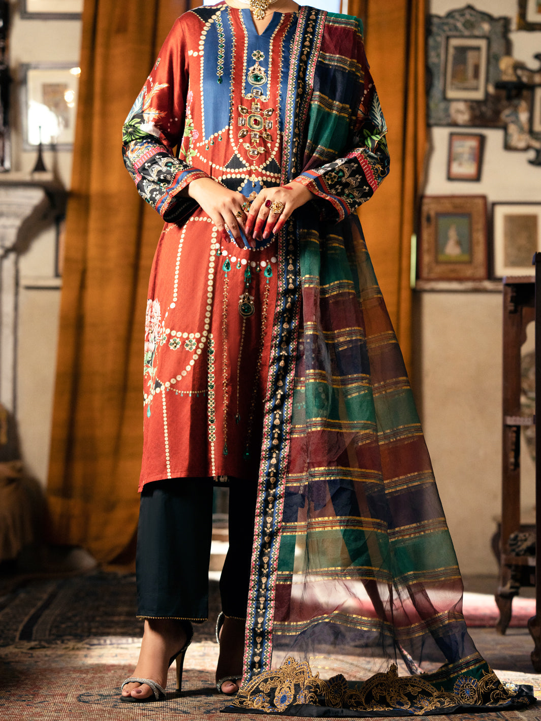 Almirah | Luxury Edit | AWP-3PS-565 by Almirah - Designer Dress - Type: Luxury - Available at Libayah - 100% Original