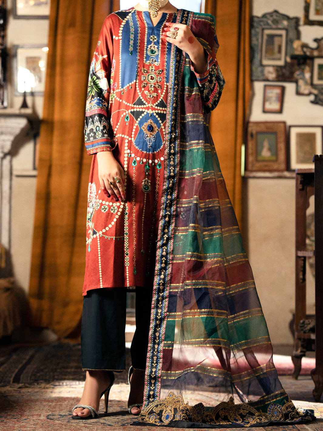 Almirah | Luxury Edit | AWP-3PS-565 by Almirah - Designer Dress - Type: Luxury - Available at Libayah - 100% Original