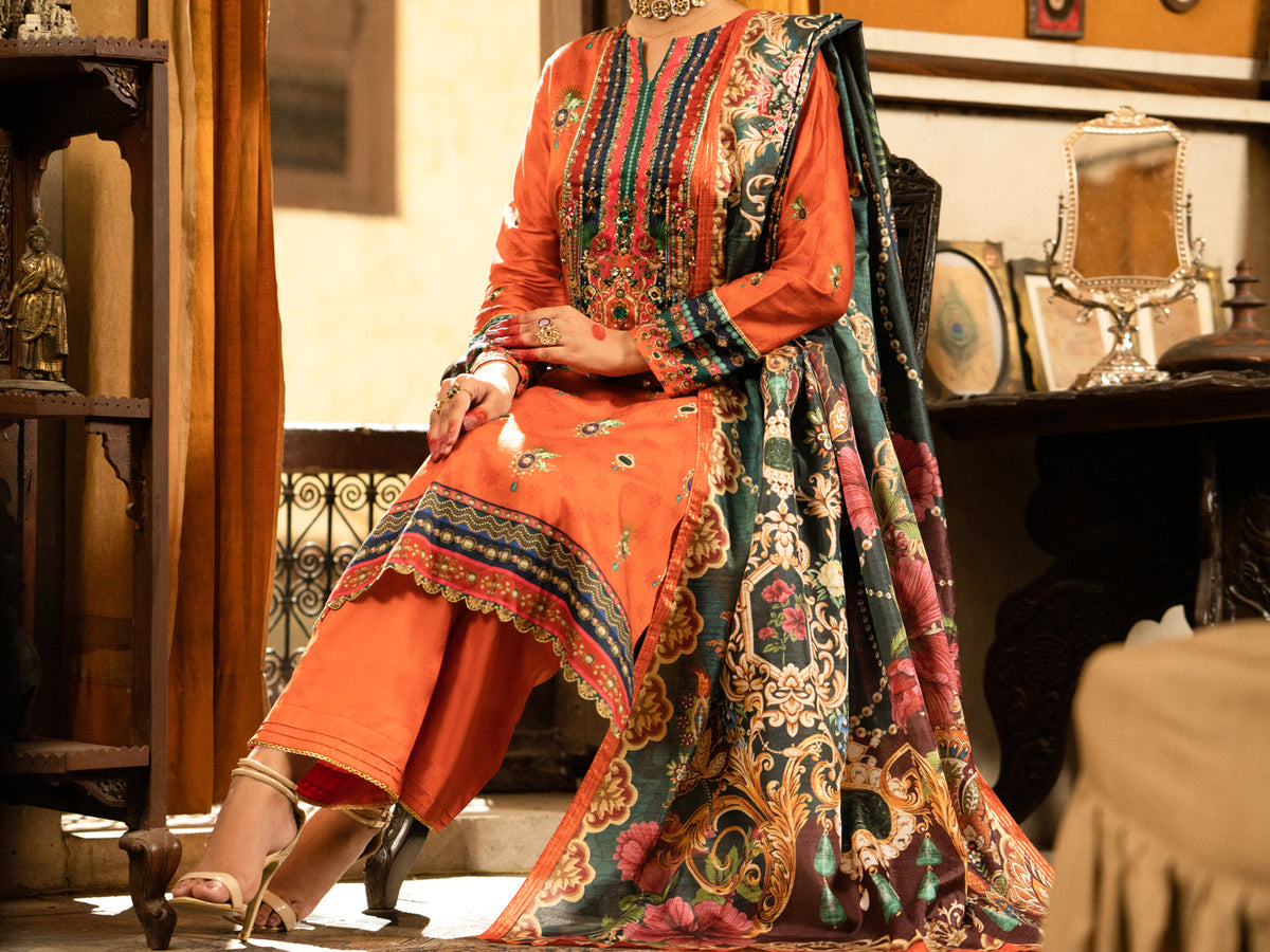 Almirah | Luxury Edit | AWP-3PS-566 by Almirah - Designer Dress - Type: Luxury - Available at Libayah - 100% Original