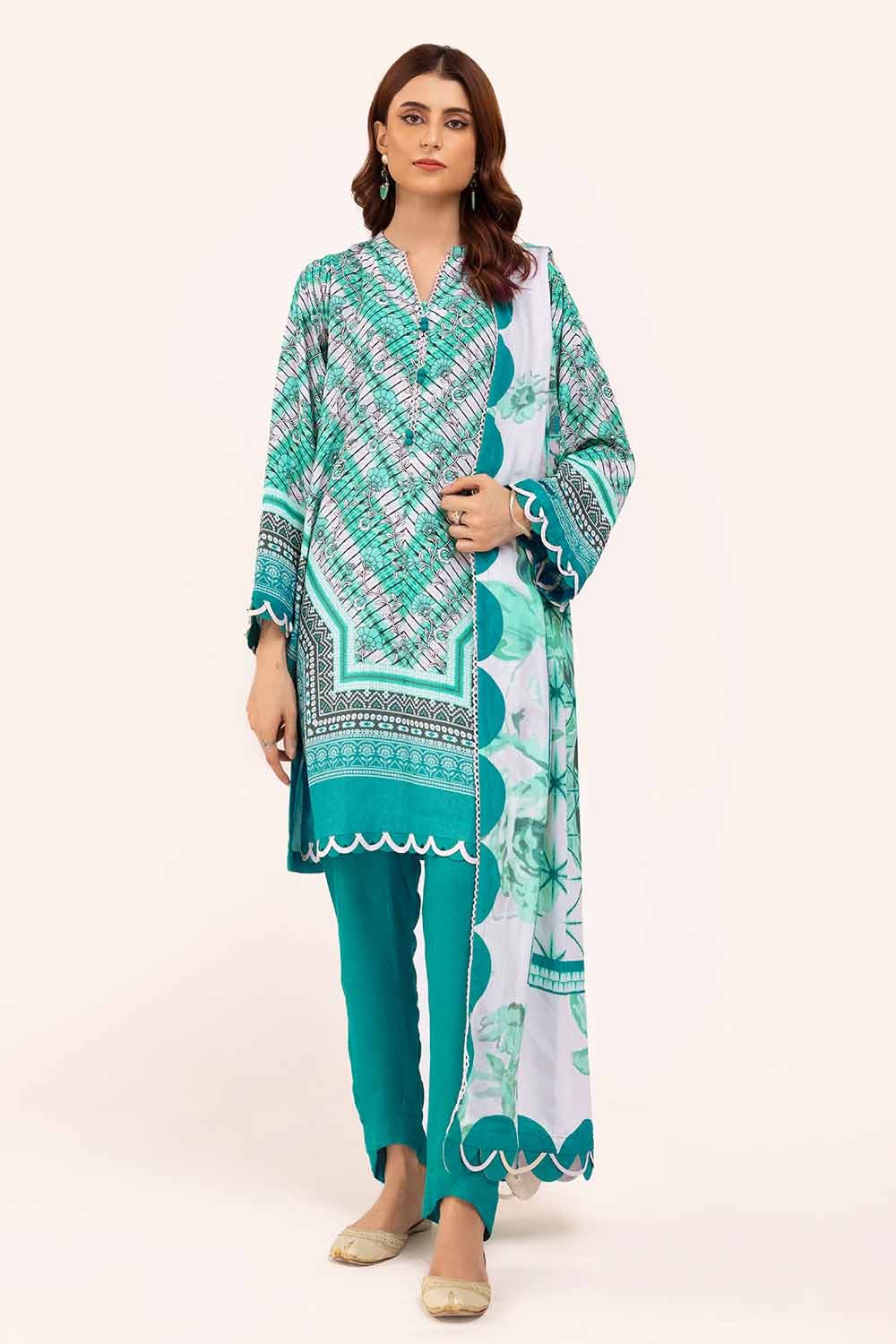 Gul Ahmed | Winter Collection 24 | Karandi Suit AY-42003 by Gul Ahmed - Designer Dress - Type: Ladies Clothes - Available at Libayah - 100% Original