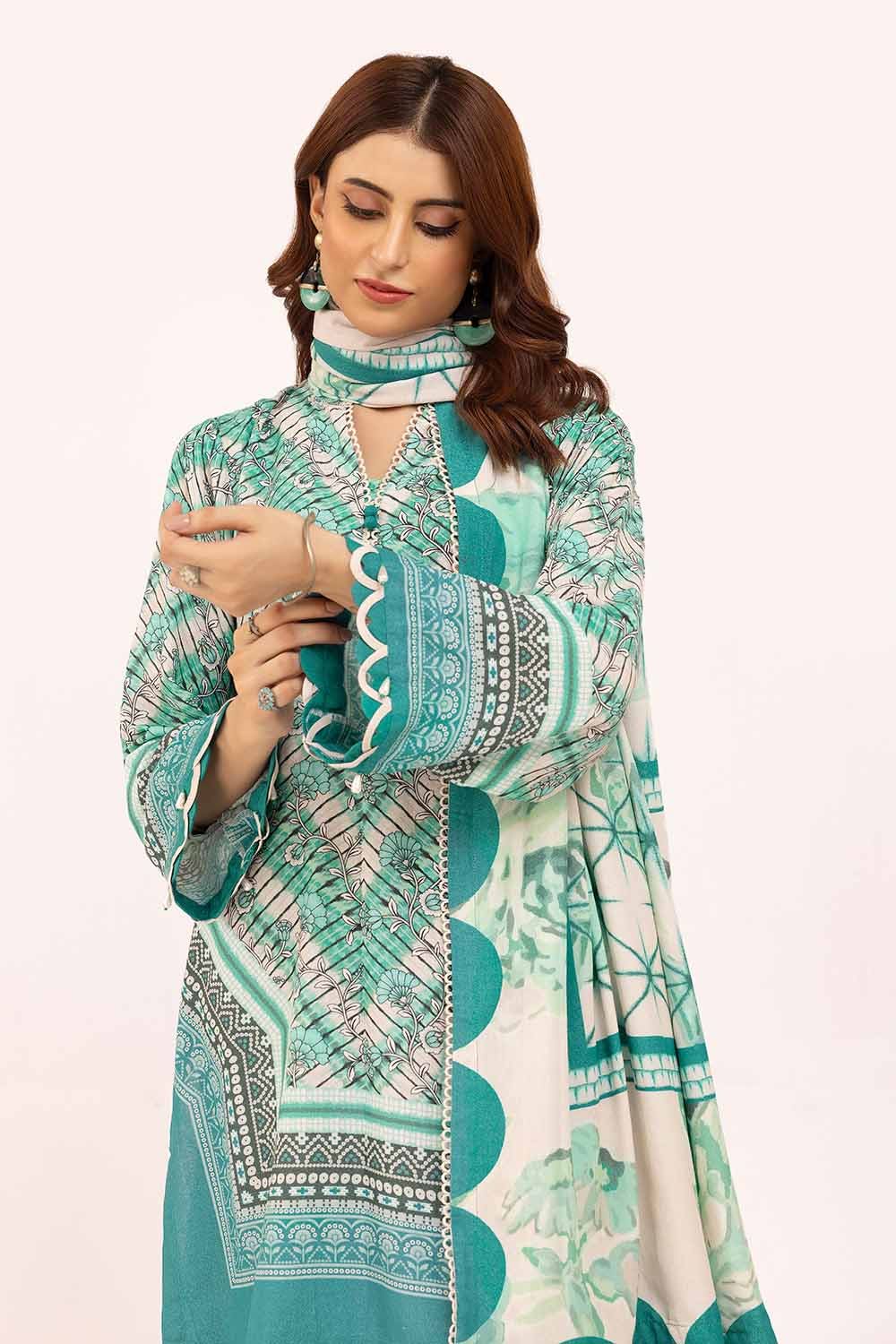 Gul Ahmed | Winter Collection 24 | Karandi Suit AY-42003 by Gul Ahmed - Designer Dress - Type: Ladies Clothes - Available at Libayah - 100% Original