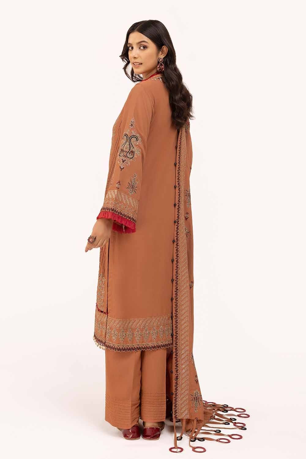 Gul Ahmed | Winter Collection 24 | Karandi Dupatta AY-42005 by Gul Ahmed - Designer Dress - Type: Ladies Clothes - Available at Libayah - 100% Original