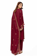 Gul Ahmed | Winter Collection 24 | Karandi Dupatta AY-42006 by Gul Ahmed - Designer Dress - Type: Ladies Clothes - Available at Libayah - 100% Original