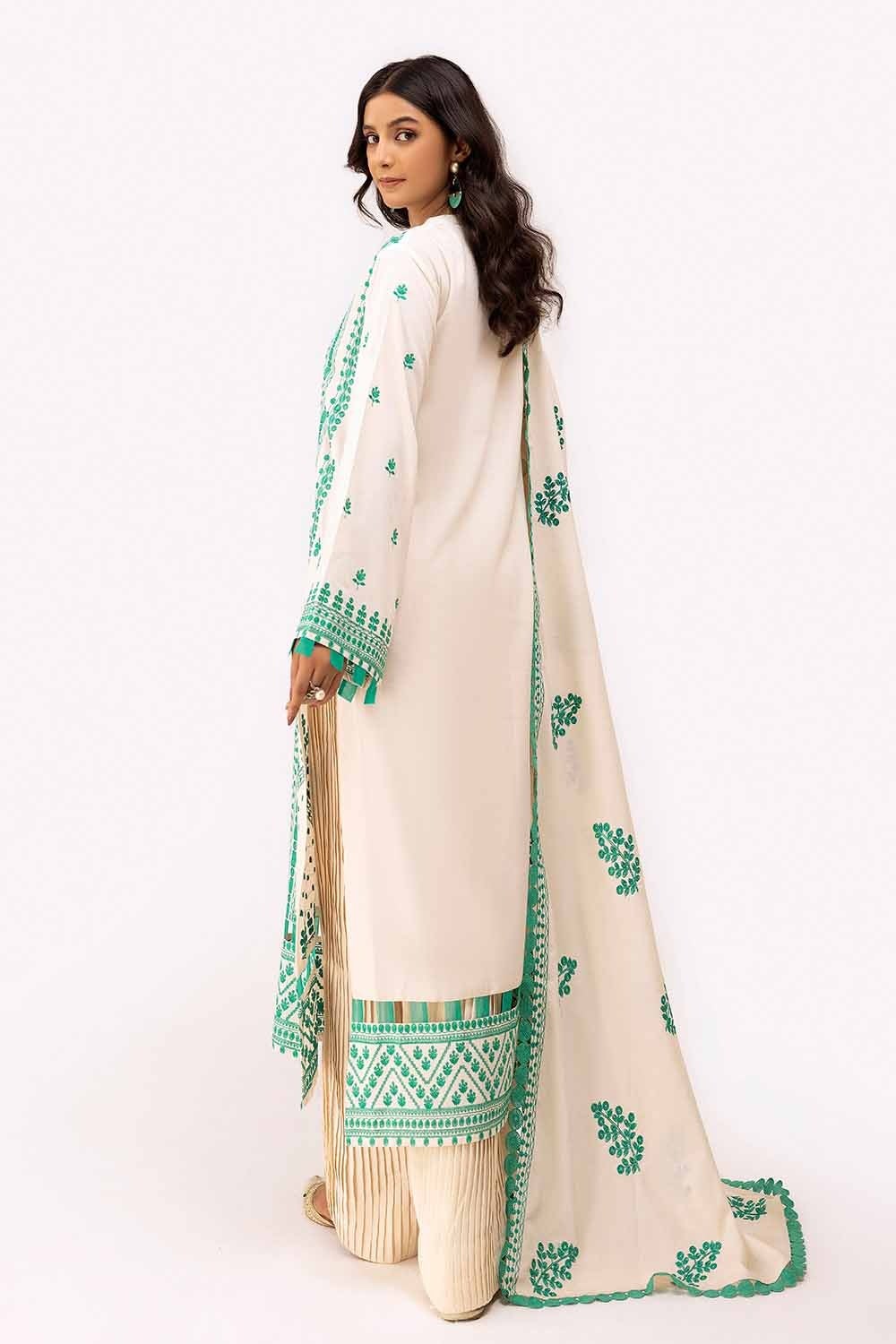 Gul Ahmed | Winter Collection 24 | Karandi Dupatta AY-42008 by Gul Ahmed - Designer Dress - Type: Ladies Clothes - Available at Libayah - 100% Original