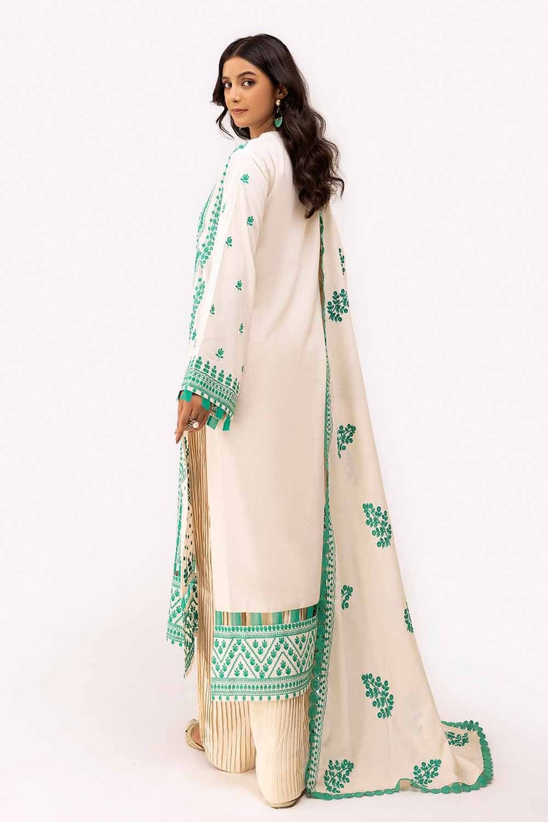 Gul Ahmed | Winter Collection 24 | Karandi Dupatta AY-42008 by Gul Ahmed - Designer Dress - Type: Ladies Clothes - Available at Libayah - 100% Original