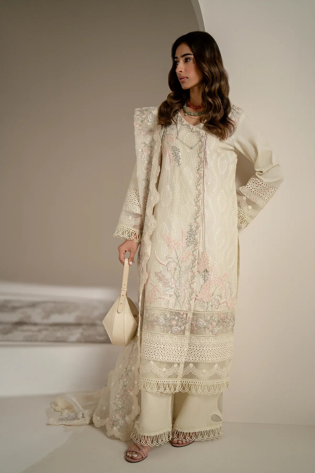 Azzal | Aghaaz Luxury Lawn | Mashl by Azzal - Designer Dress - Type: Ladies Clothes - Available at Libayah - 100% Original