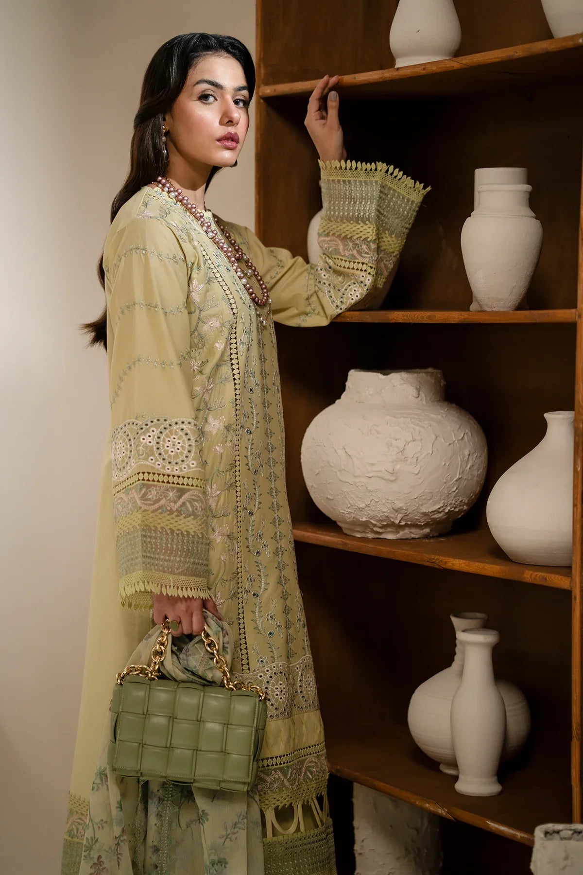 Azzal | Aghaaz Luxury Lawn | Jehaan by Azzal - Designer Dress - Type: Ladies Clothes - Available at Libayah - 100% Original