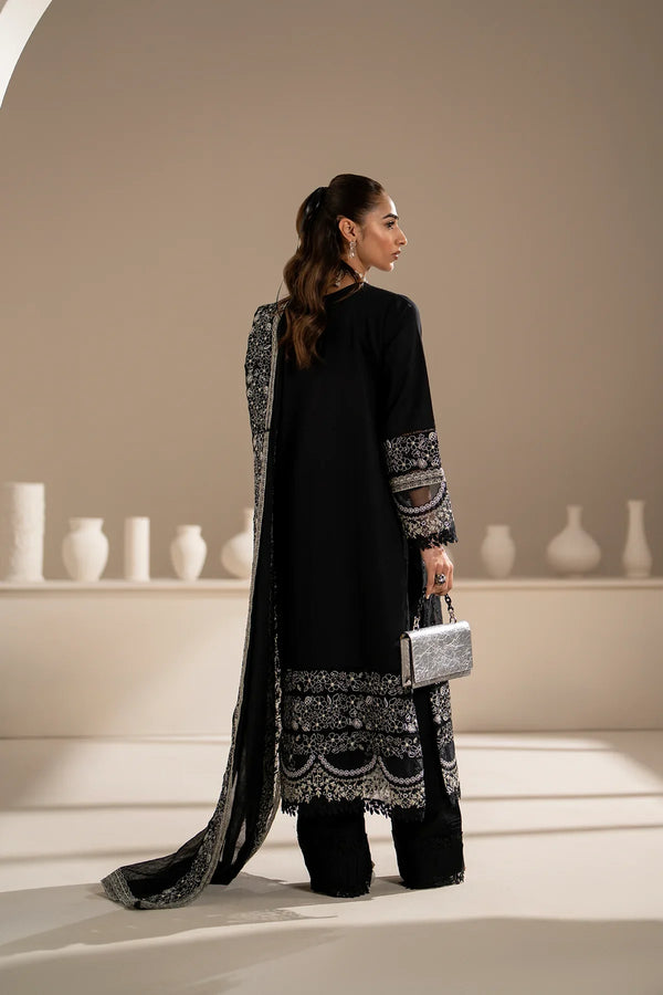 Azzal | Aghaaz Luxury Lawn | Siyah by Azzal - Designer Dress - Type: Ladies Clothes - Available at Libayah - 100% Original