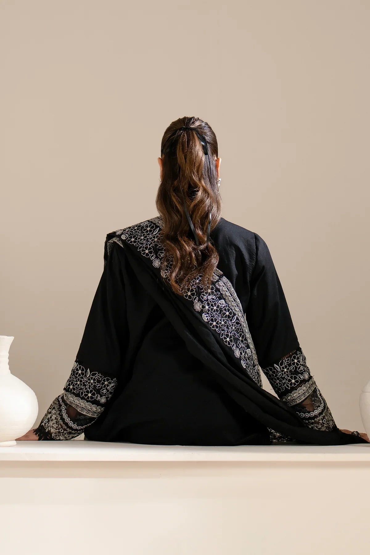 Azzal | Aghaaz Luxury Lawn | Siyah by Azzal - Designer Dress - Type: Ladies Clothes - Available at Libayah - 100% Original