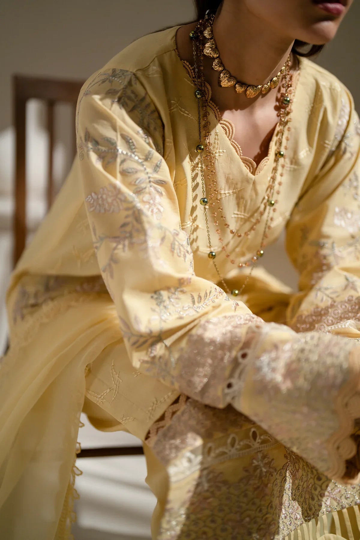 Azzal | Aghaaz Luxury Lawn | Sehar by Azzal - Designer Dress - Type: Ladies Clothes - Available at Libayah - 100% Original