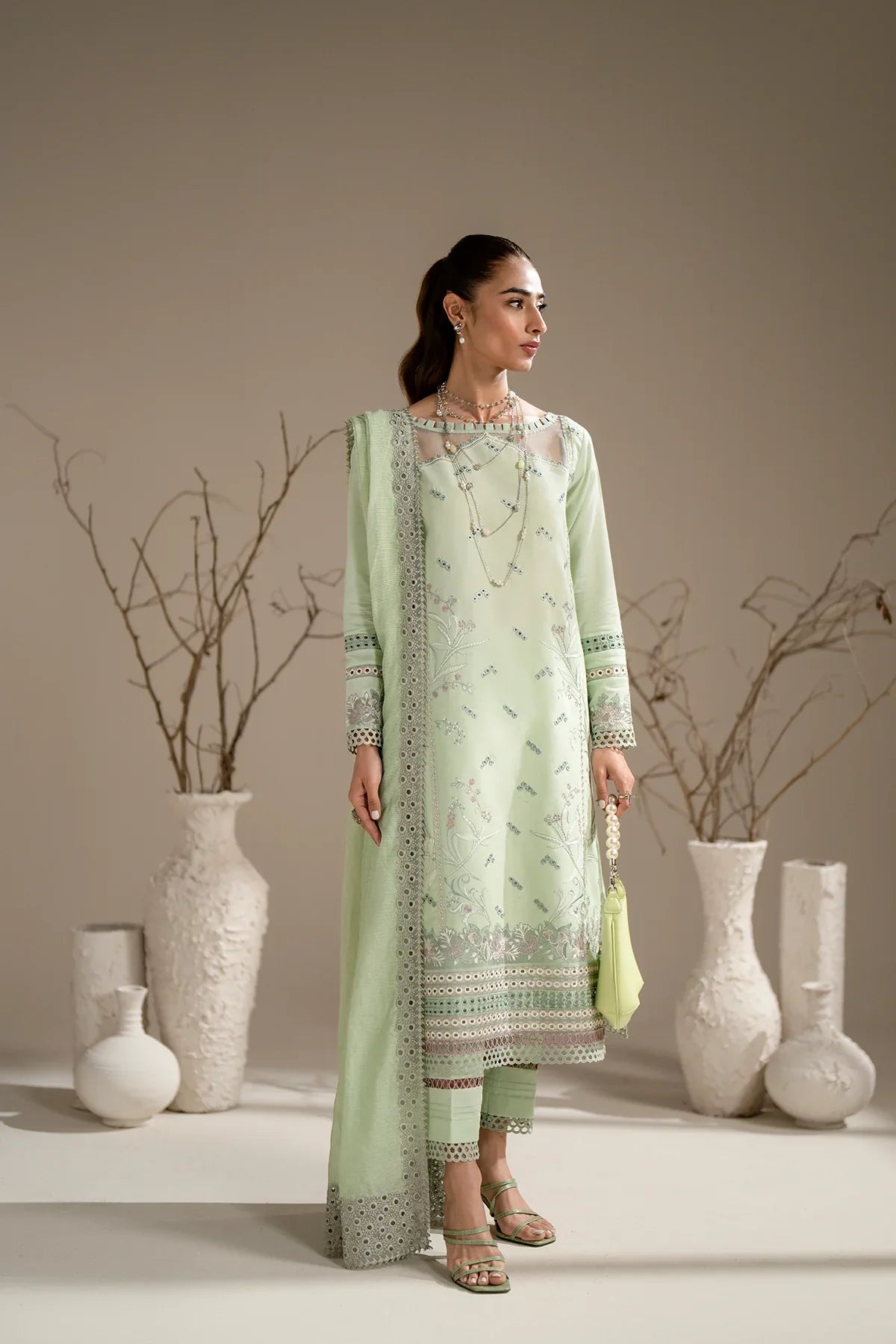 Azzal | Aghaaz Luxury Lawn | Mehak by Azzal - Designer Dress - Type: Ladies Clothes - Available at Libayah - 100% Original