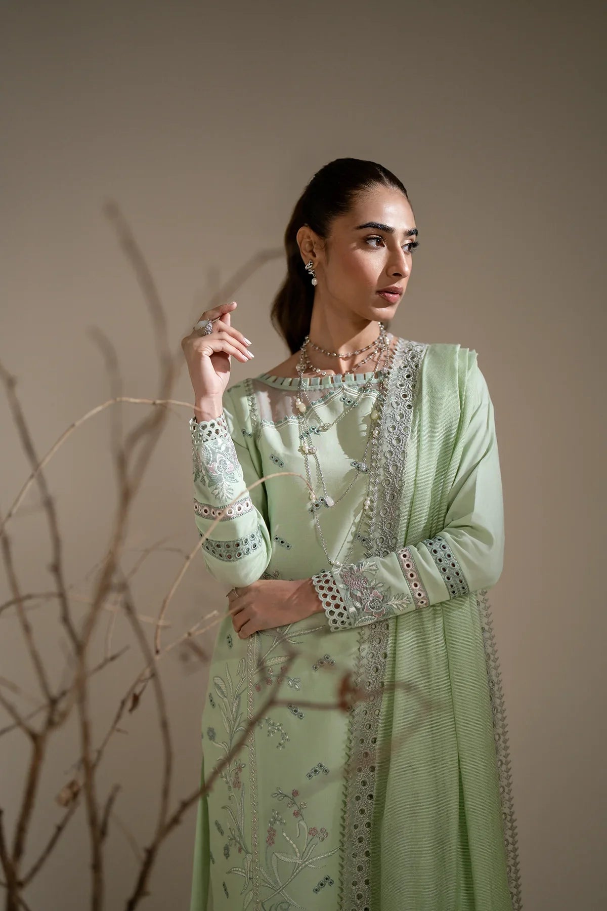 Azzal | Aghaaz Luxury Lawn | Mehak by Azzal - Designer Dress - Type: Ladies Clothes - Available at Libayah - 100% Original