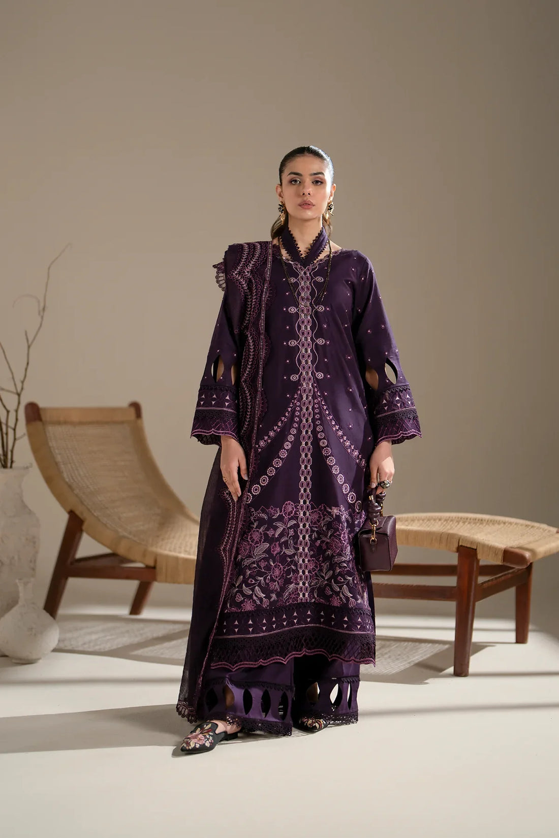 Azzal | Aghaaz Luxury Lawn | Aroma by Azzal - Designer Dress - Type: Ladies Clothes - Available at Libayah - 100% Original
