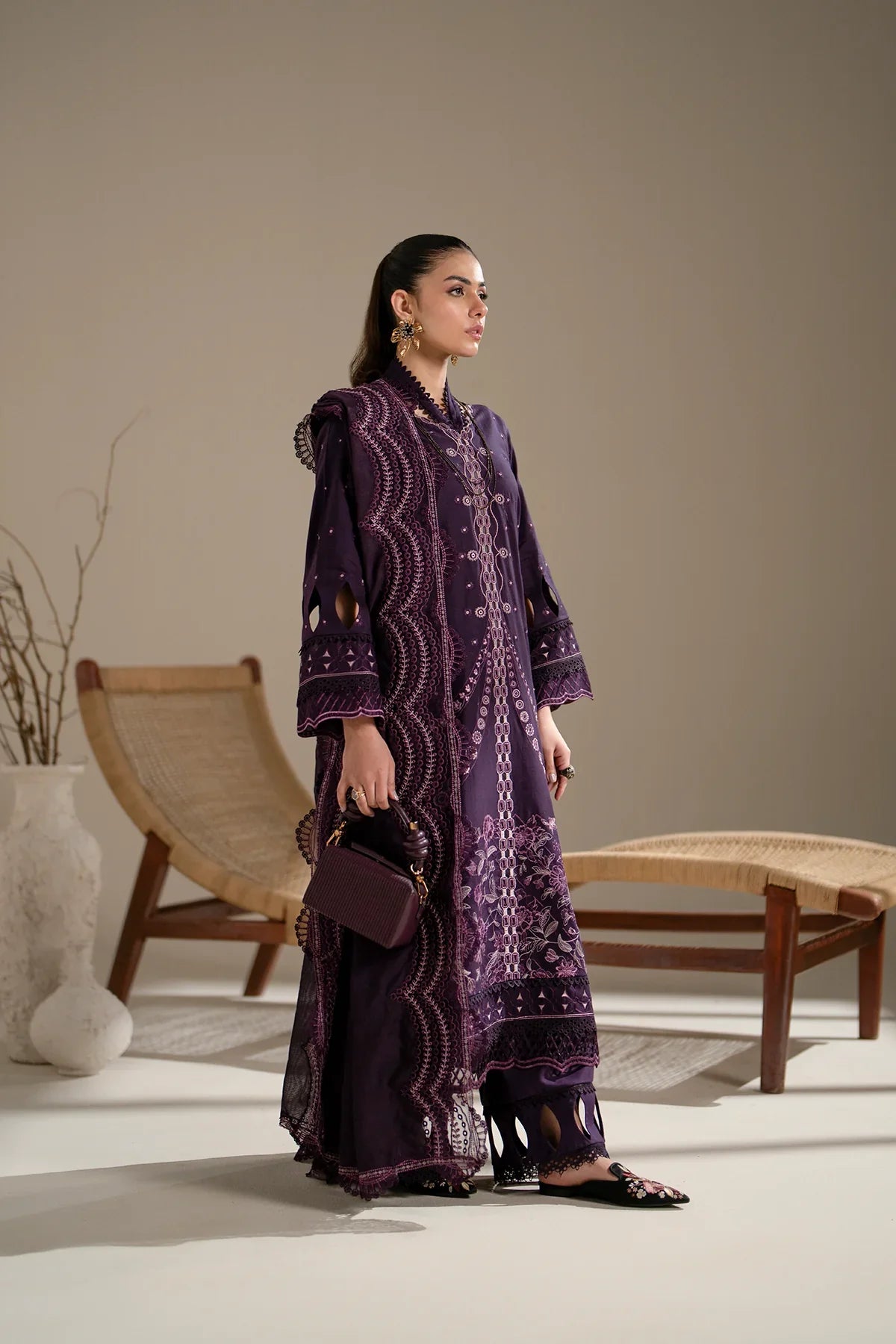 Azzal | Aghaaz Luxury Lawn | Aroma by Azzal - Designer Dress - Type: Ladies Clothes - Available at Libayah - 100% Original