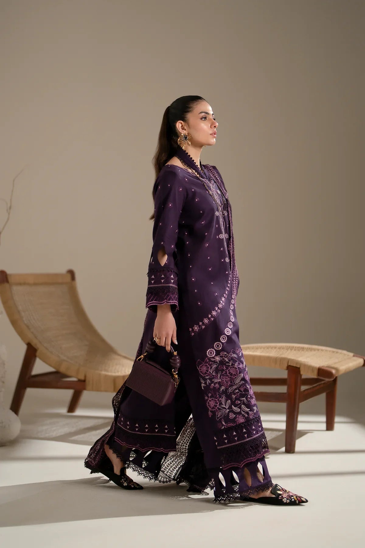 Azzal | Aghaaz Luxury Lawn | Aroma by Azzal - Designer Dress - Type: Ladies Clothes - Available at Libayah - 100% Original