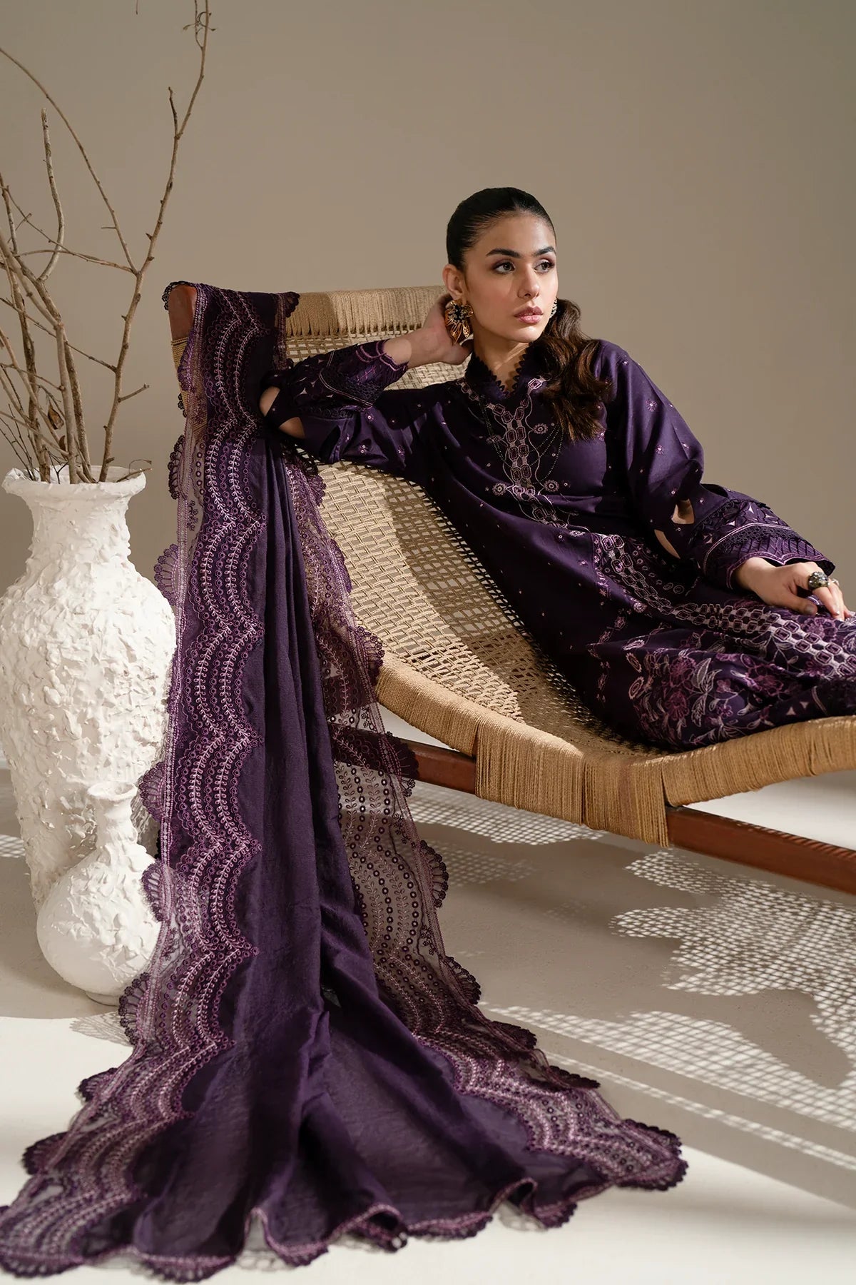 Azzal | Aghaaz Luxury Lawn | Aroma by Azzal - Designer Dress - Type: Ladies Clothes - Available at Libayah - 100% Original