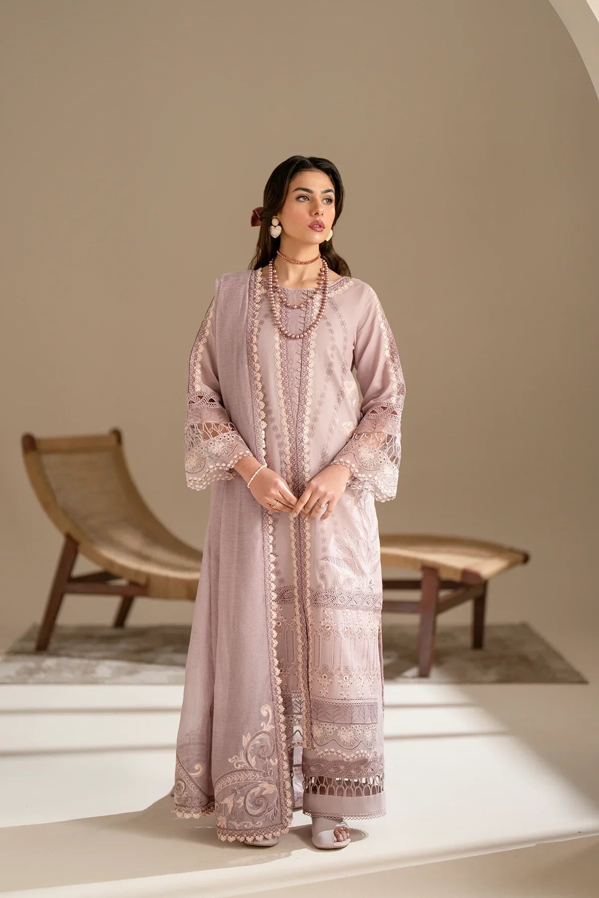 Azzal | Aghaaz Luxury Lawn | Rukhsaar by Azzal - Designer Dress - Type: Ladies Clothes - Available at Libayah - 100% Original