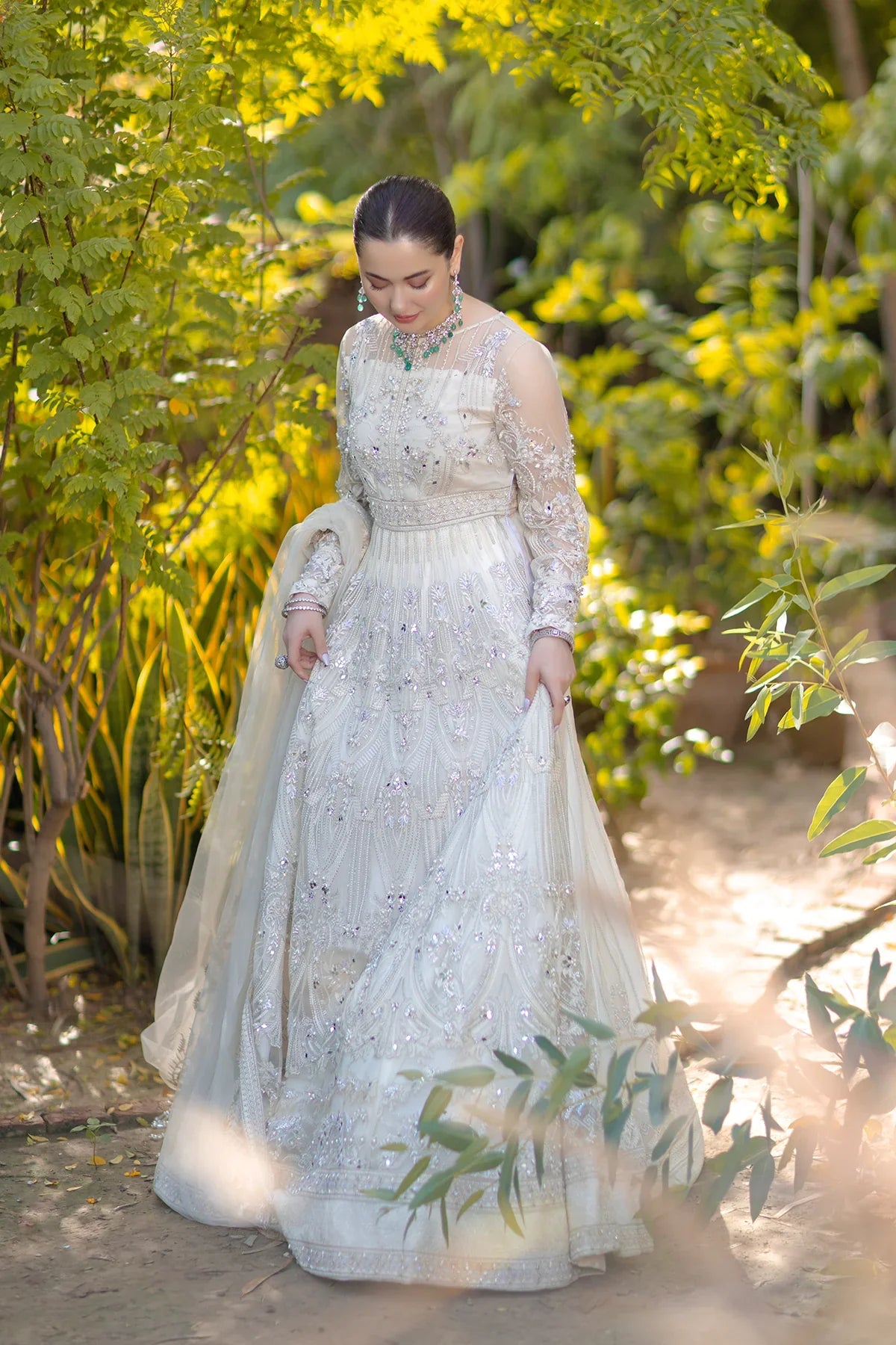 Azzal | Noor Wedding Formals | Safed by Azzal - Designer Dress - Type: Ladies Clothes - Available at Libayah - 100% Original