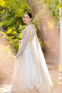 Azzal | Noor Wedding Formals | Safed by Azzal - Designer Dress - Type: Ladies Clothes - Available at Libayah - 100% Original