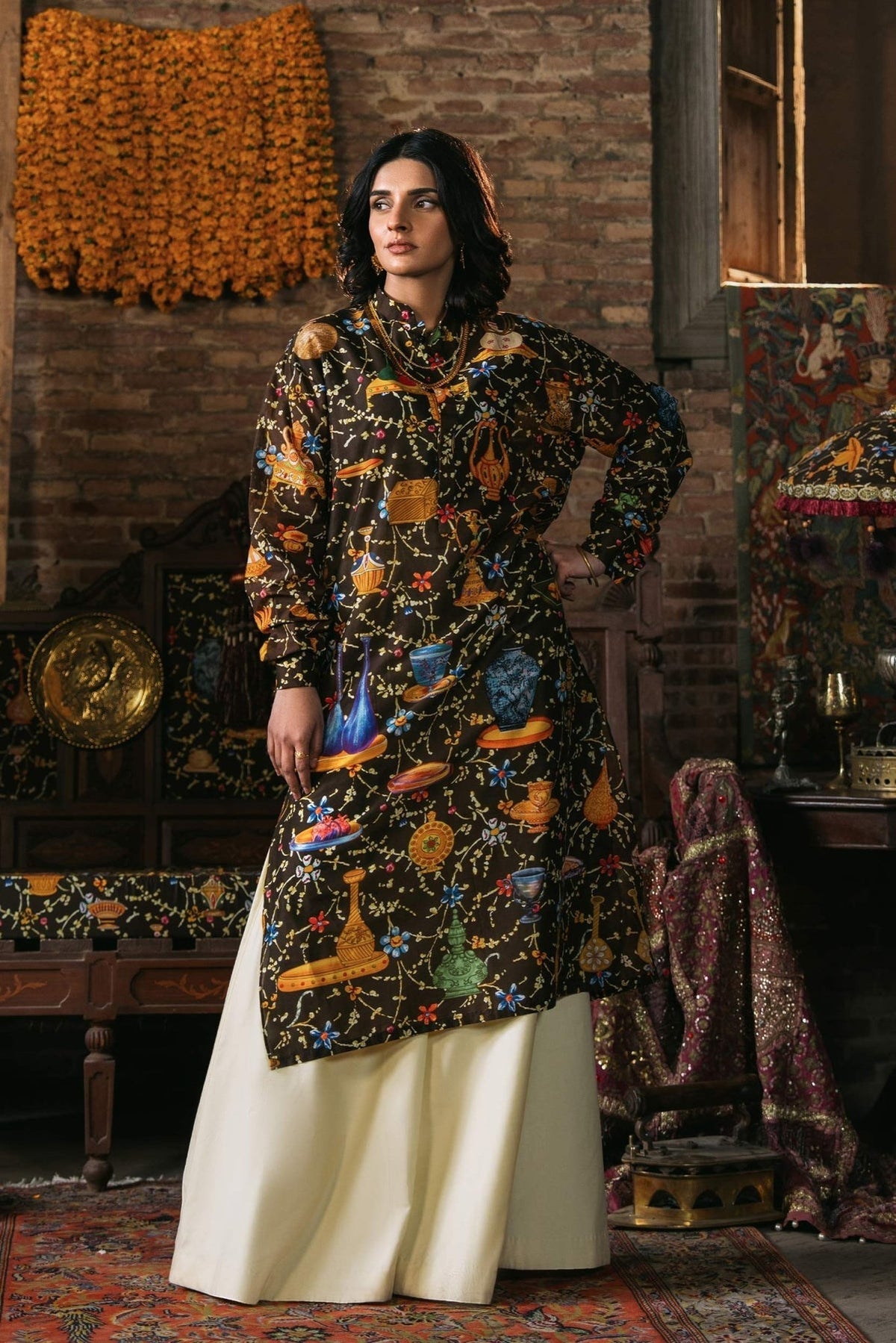 Fahad Hussayn | Lawn Banger | Ayyar by Fahad Hussayn - Designer Dress - Type: Ladies Clothes - Available at Libayah - 100% Original