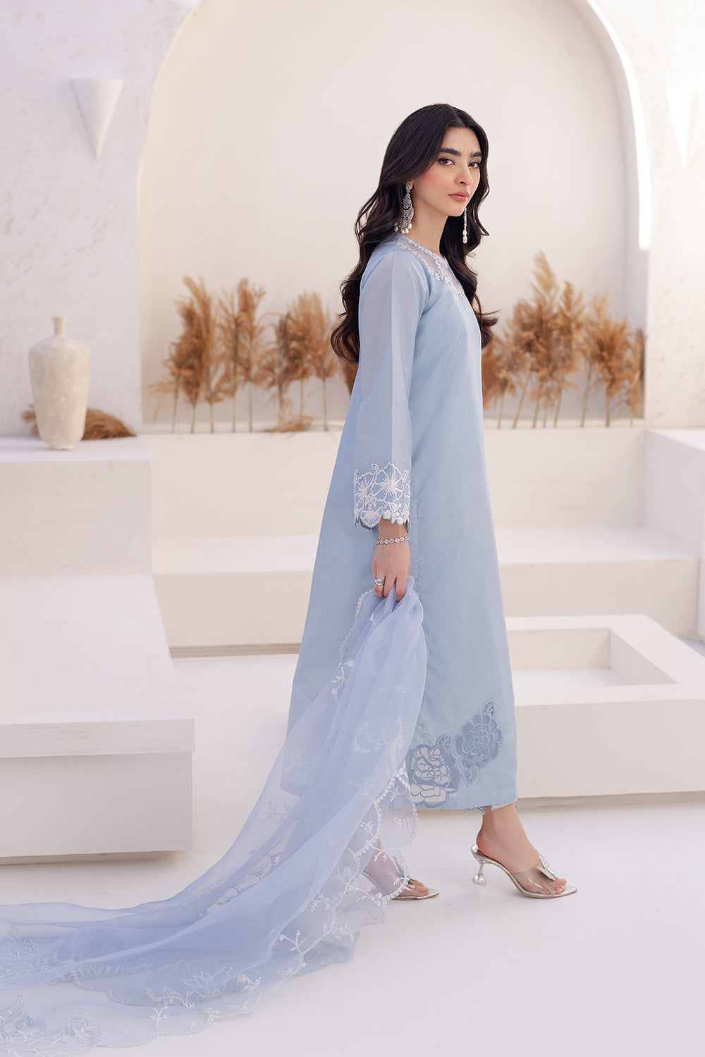 Azure | Ensembles Embroidered Formals | Ashen Grace by Azure - Designer Dress - Type: Ladies Clothes - Available at Libayah - 100% Original