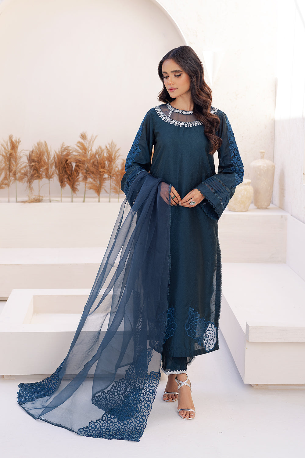 Azure | Ensembles Embroidered Formals | Midnight Storm by Azure - Designer Dress - Type: Ladies Clothes - Available at Libayah - 100% Original