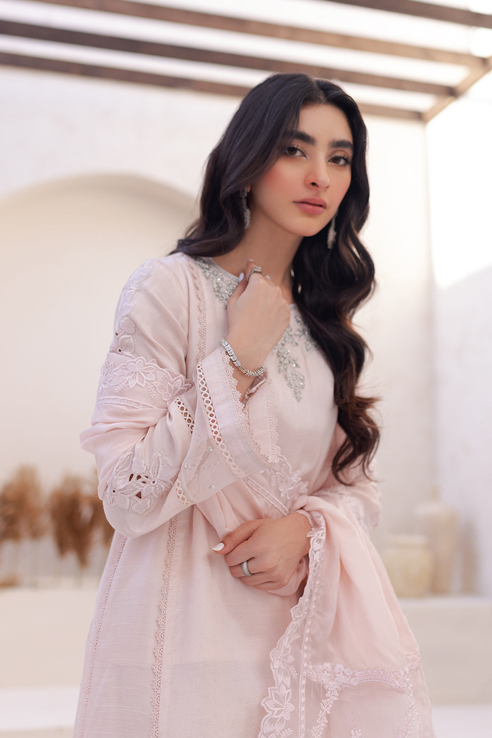 Azure | Ensembles Embroidered Formals | Morganite Magic by Azure - Designer Dress - Type: Ladies Clothes - Available at Libayah - 100% Original