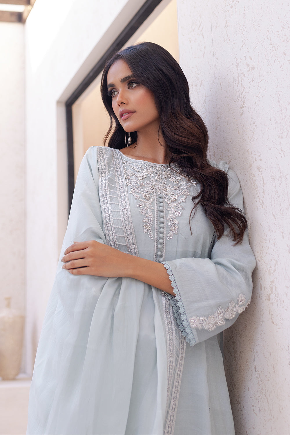 Azure | Ensembles Embroidered Formals | Moss Melody by Azure - Designer Dress - Type: Ladies Clothes - Available at Libayah - 100% Original