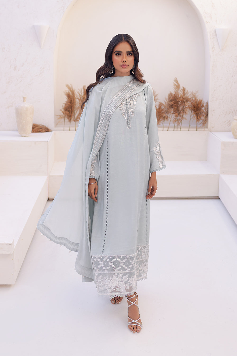 Azure | Ensembles Embroidered Formals | Moss Melody by Azure - Designer Dress - Type: Ladies Clothes - Available at Libayah - 100% Original