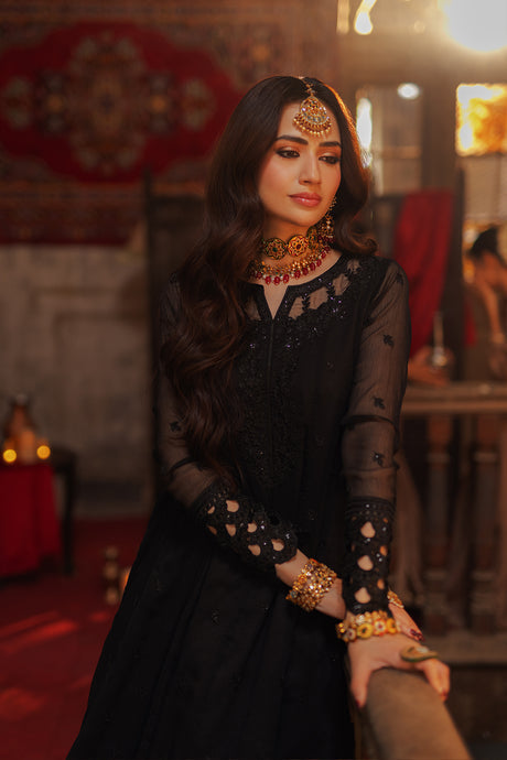 Azure | Ensembles Embroidered Formals | Noir Majesty by Azure - Designer Dress - Type: Ladies Clothes - Available at Libayah - 100% Original