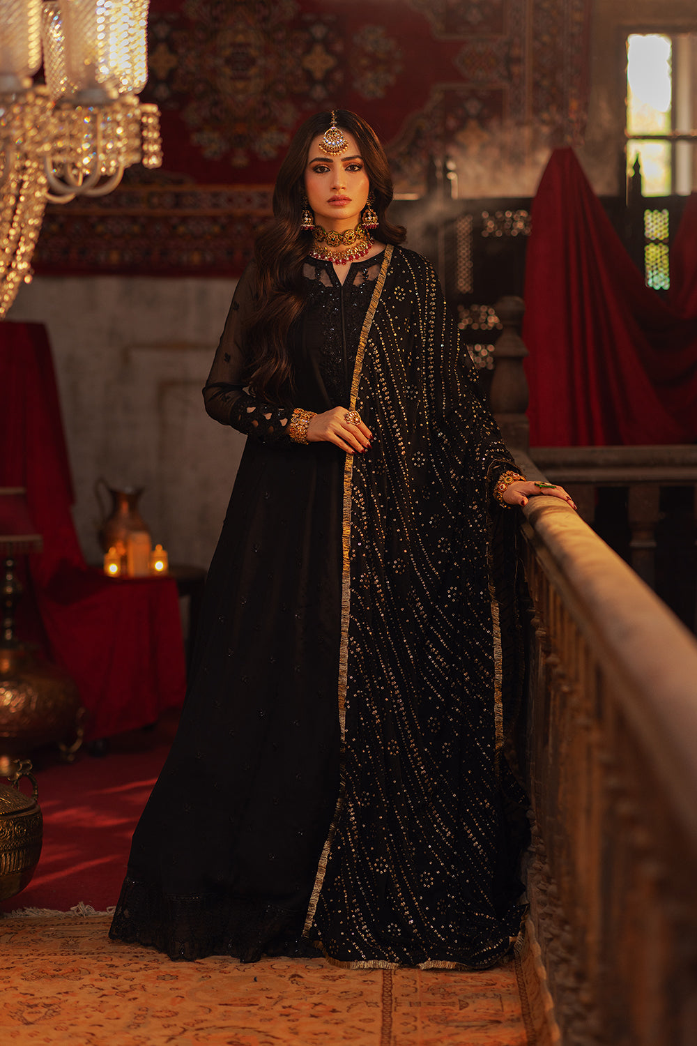 Azure | Ensembles Embroidered Formals | Noir Majesty by Azure - Designer Dress - Type: Ladies Clothes - Available at Libayah - 100% Original