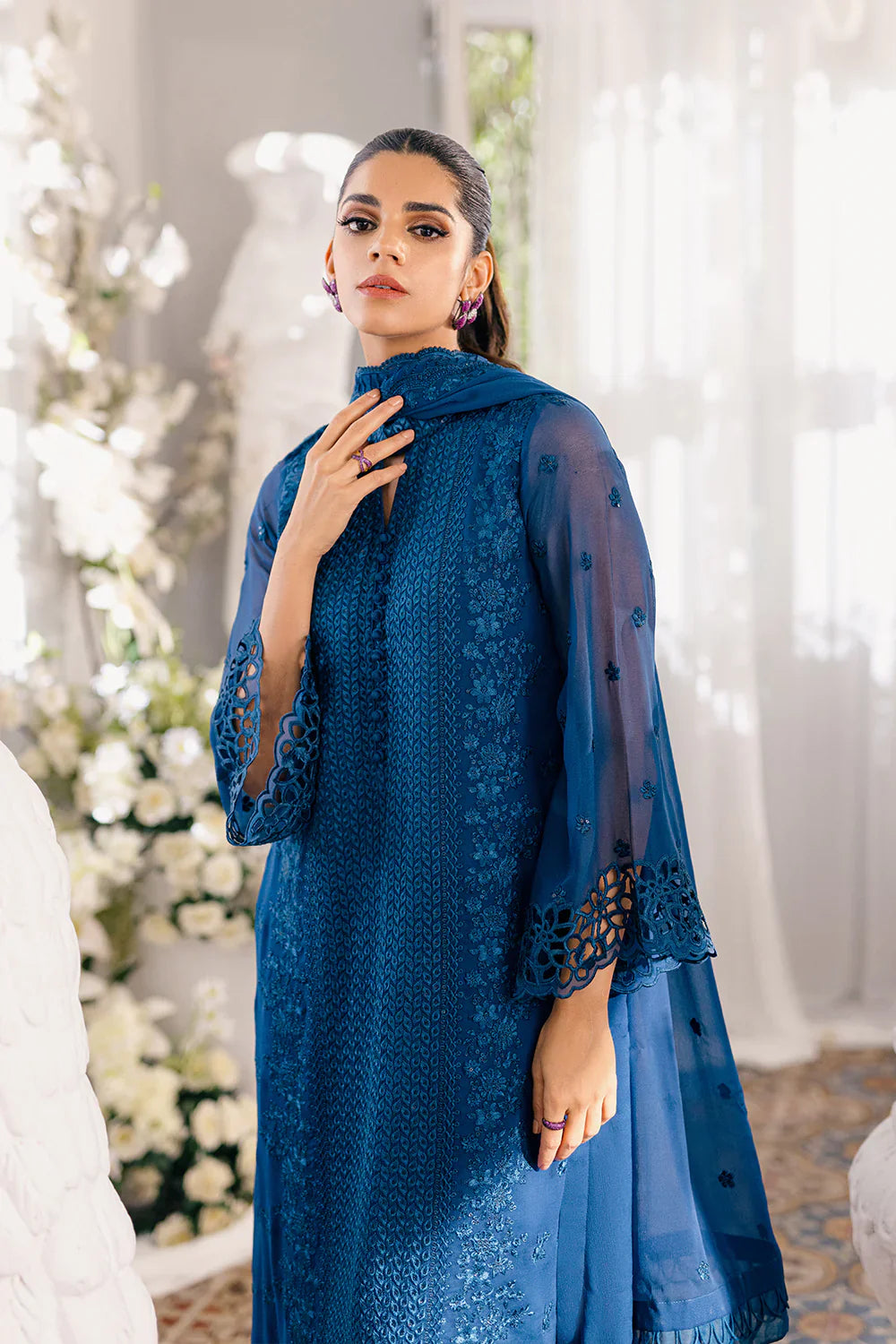 Azure | Ensembles Embroidered Formals | Galactic Glow by Azure - Designer Dress - Type: Ladies Clothes - Available at Libayah - 100% Original