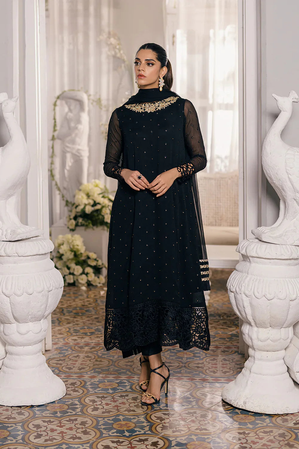 Azure | Ensembles Embroidered Formals | Midnight Glow by Azure - Designer Dress - Type: Ladies Clothes - Available at Libayah - 100% Original