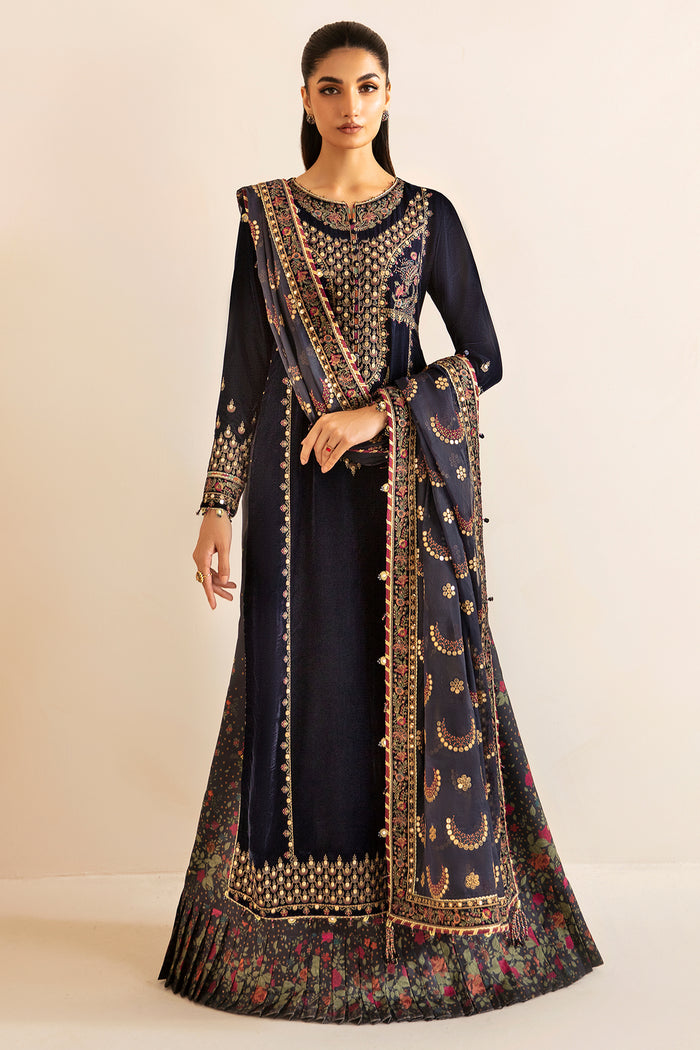 Jazmin | Velvet Edit 24 | VF-2031 by Jazmin - Designer Dress - Type: Ladies Clothes - Available at Libayah - 100% Original