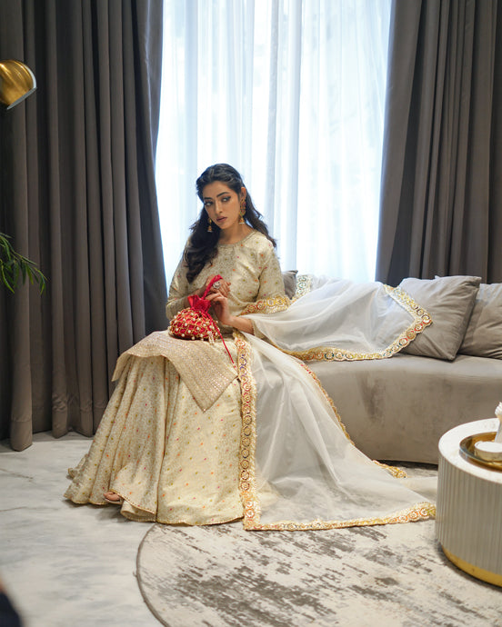 Zar | Gharara Formals | Off White by Zar - Designer Dress - Type: Ladies Clothes - Available at Libayah - 100% Original