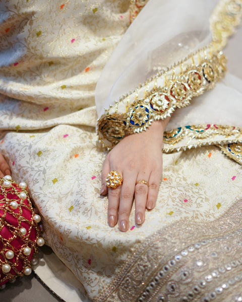 Zar | Gharara Formals | Off White by Zar - Designer Dress - Type: Ladies Clothes - Available at Libayah - 100% Original