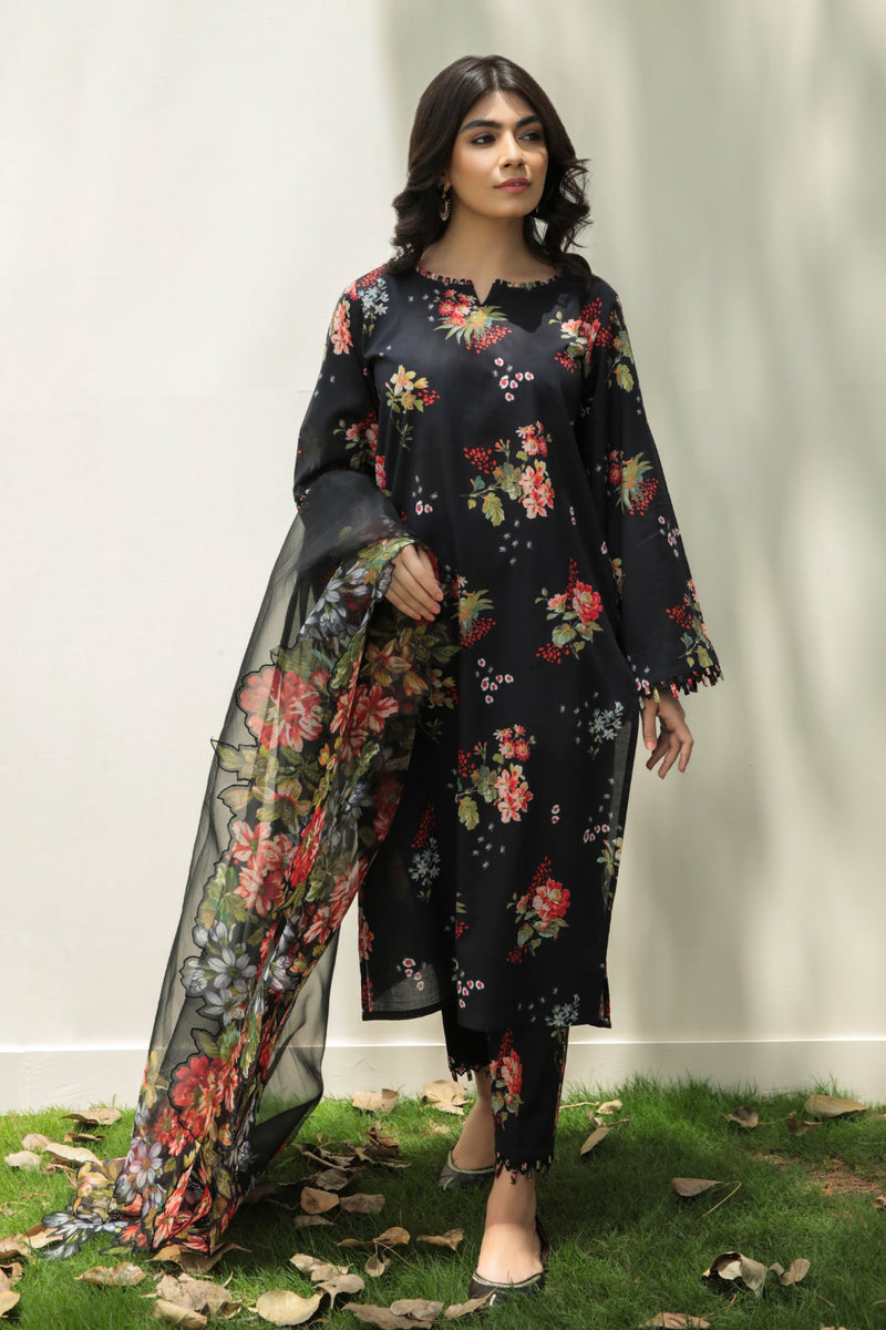 Baroque | Lawn Collection 24 | UF-208 by Baroque - Designer Dress - Type: Ladies Clothes - Available at Libayah - 100% Original