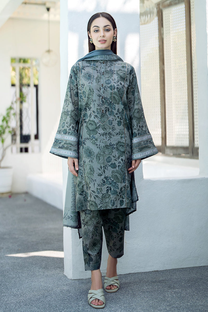 Baroque | Lawn Collection 24 | UF-551 by Baroque - Designer Dress - Type: Ladies Clothes - Available at Libayah - 100% Original