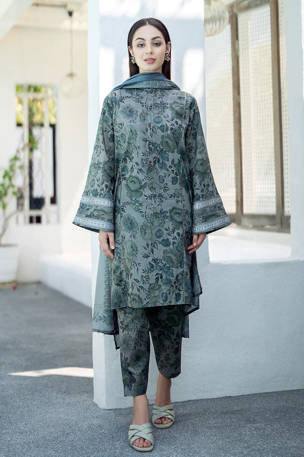 Baroque | Lawn Collection 24 | UF-551 by Baroque - Designer Dress - Type: Ladies Clothes - Available at Libayah - 100% Original