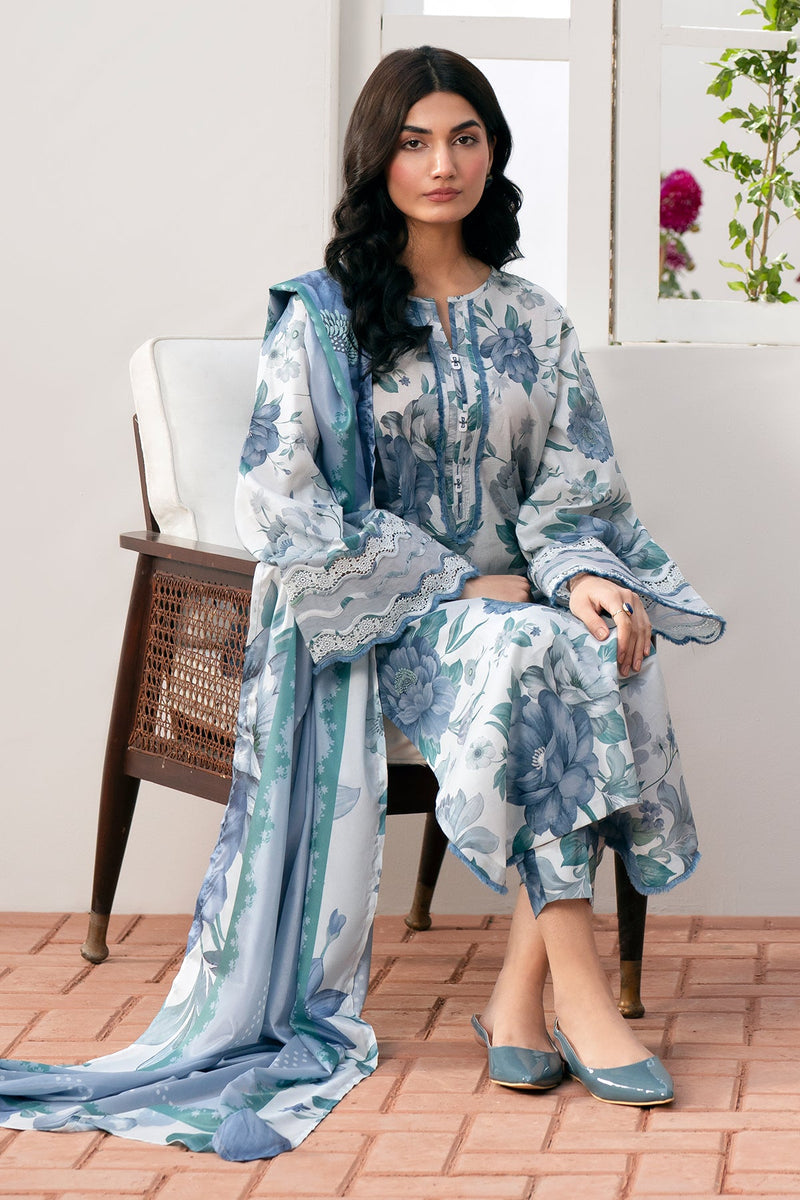 Baroque | Lawn Collection 24 | UF-541 by Baroque - Designer Dress - Type: Ladies Clothes - Available at Libayah - 100% Original