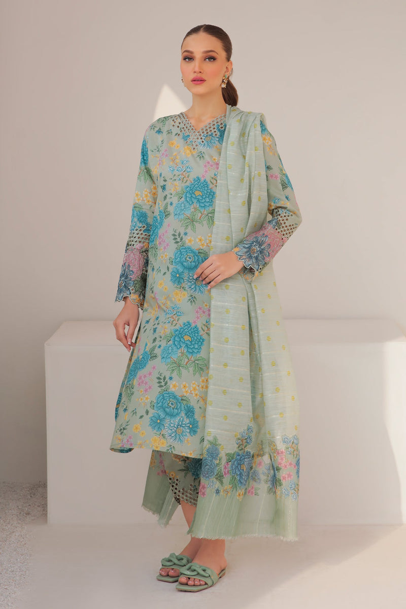 Baroque | Lawn Collection 24 | UF-310 by Baroque - Designer Dress - Type: Ladies Clothes - Available at Libayah - 100% Original