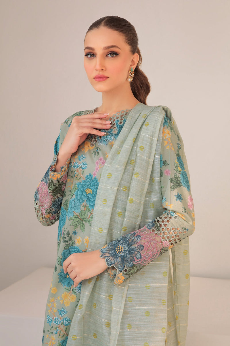 Baroque | Lawn Collection 24 | UF-310 by Baroque - Designer Dress - Type: Ladies Clothes - Available at Libayah - 100% Original