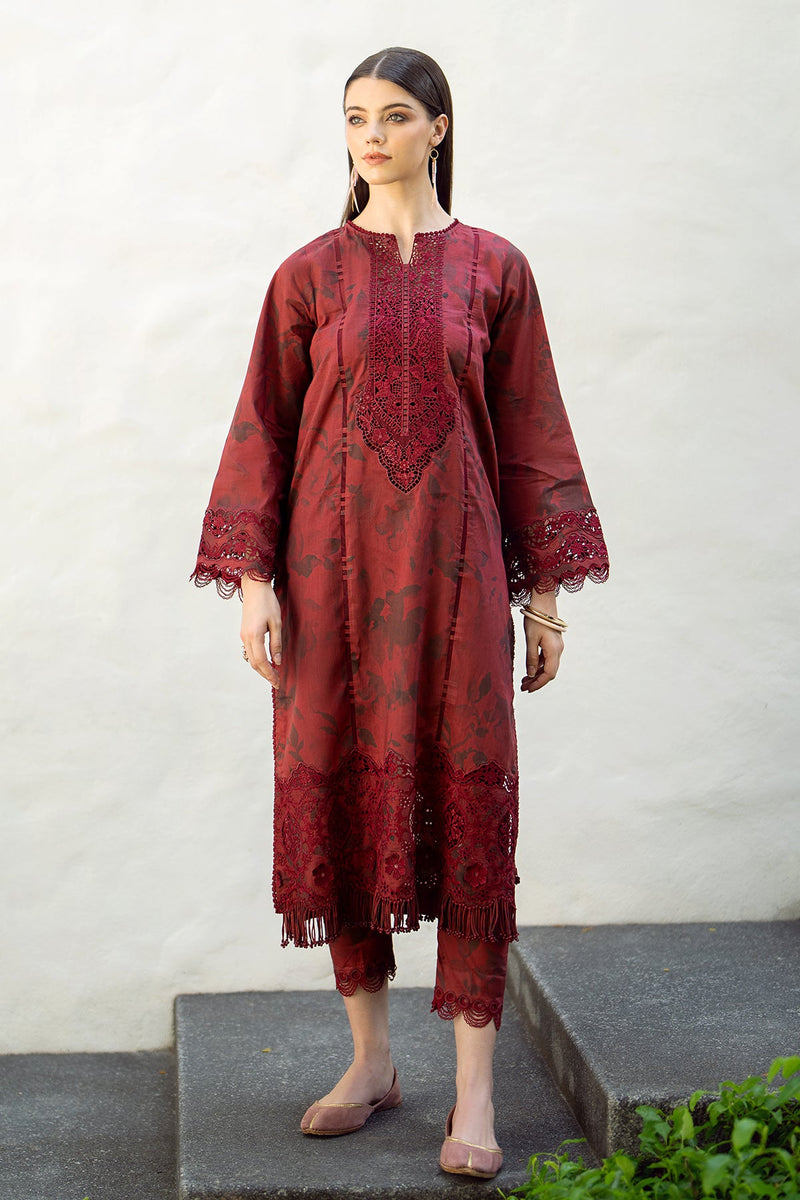 Baroque | Lawn Collection 24 | UF-545 by Baroque - Designer Dress - Type: Ladies Clothes - Available at Libayah - 100% Original