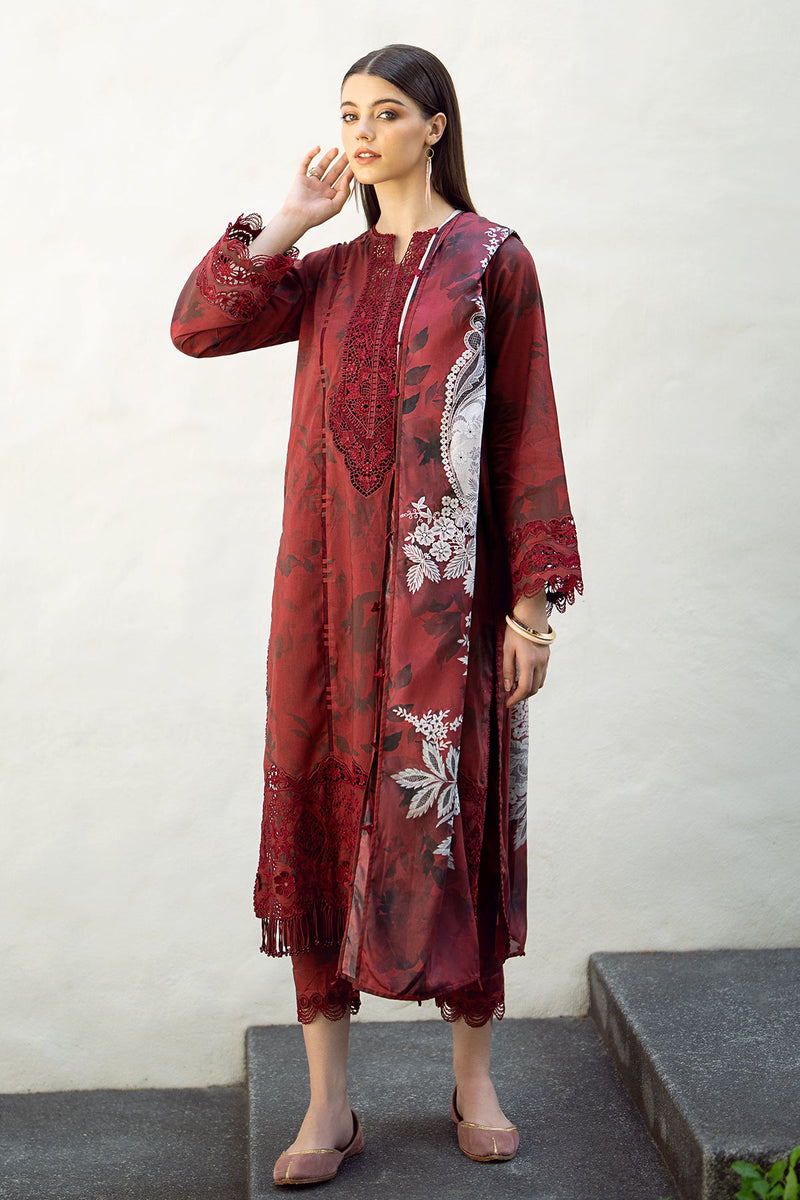 Baroque | Lawn Collection 24 | UF-545 by Baroque - Designer Dress - Type: Ladies Clothes - Available at Libayah - 100% Original