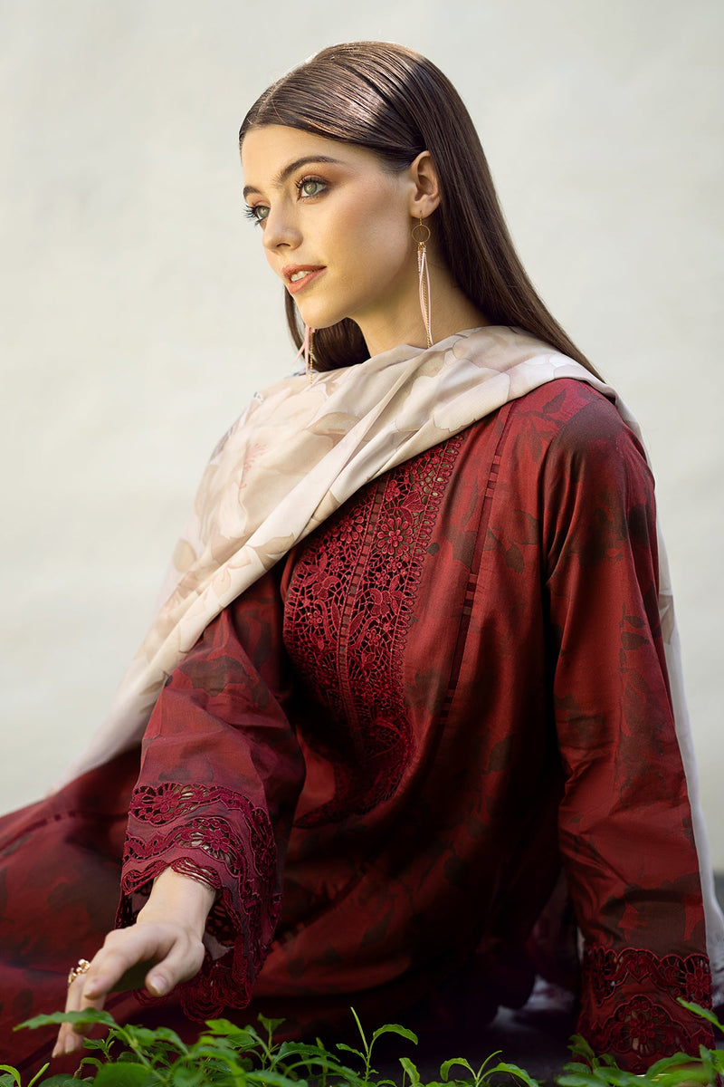 Baroque | Lawn Collection 24 | UF-545 by Baroque - Designer Dress - Type: Ladies Clothes - Available at Libayah - 100% Original